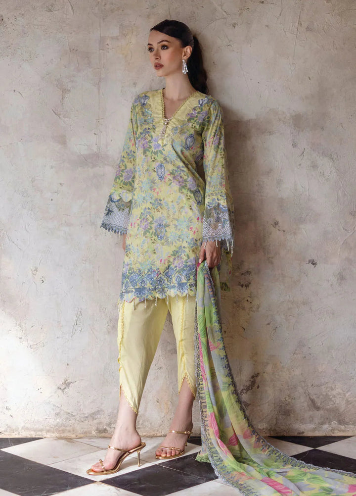 Sunshine Bloom by Al Zohaib Printed Lawn Suits Unstitched 3 Piece AZ25SB S-05 - Summer Collection