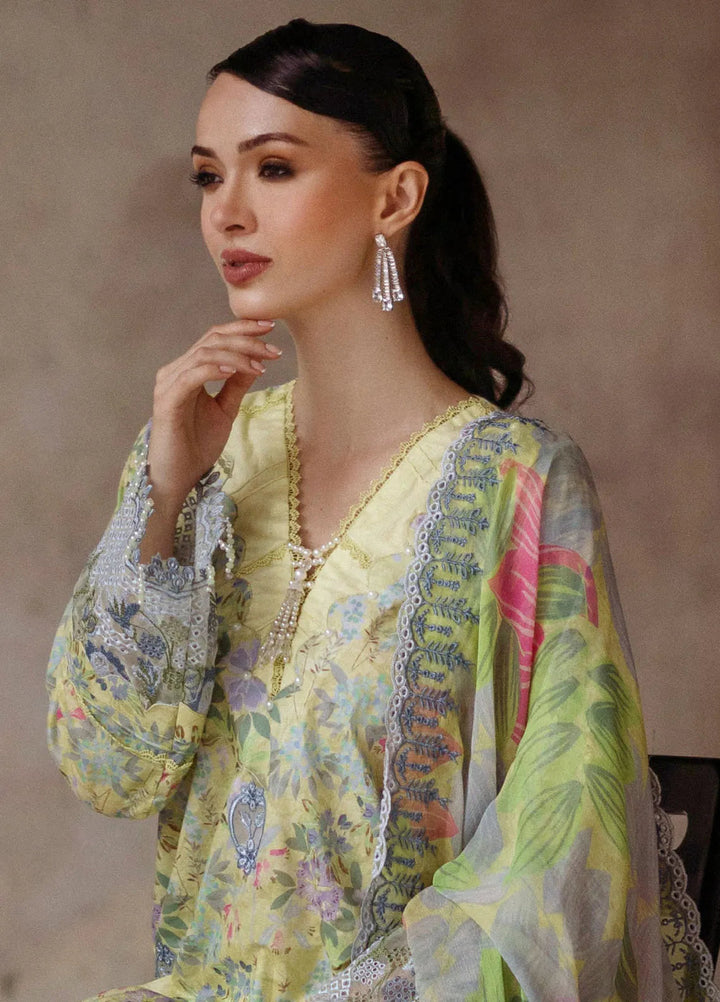 Sunshine Bloom by Al Zohaib Printed Lawn Suits Unstitched 3 Piece AZ25SB S-05 - Summer Collection
