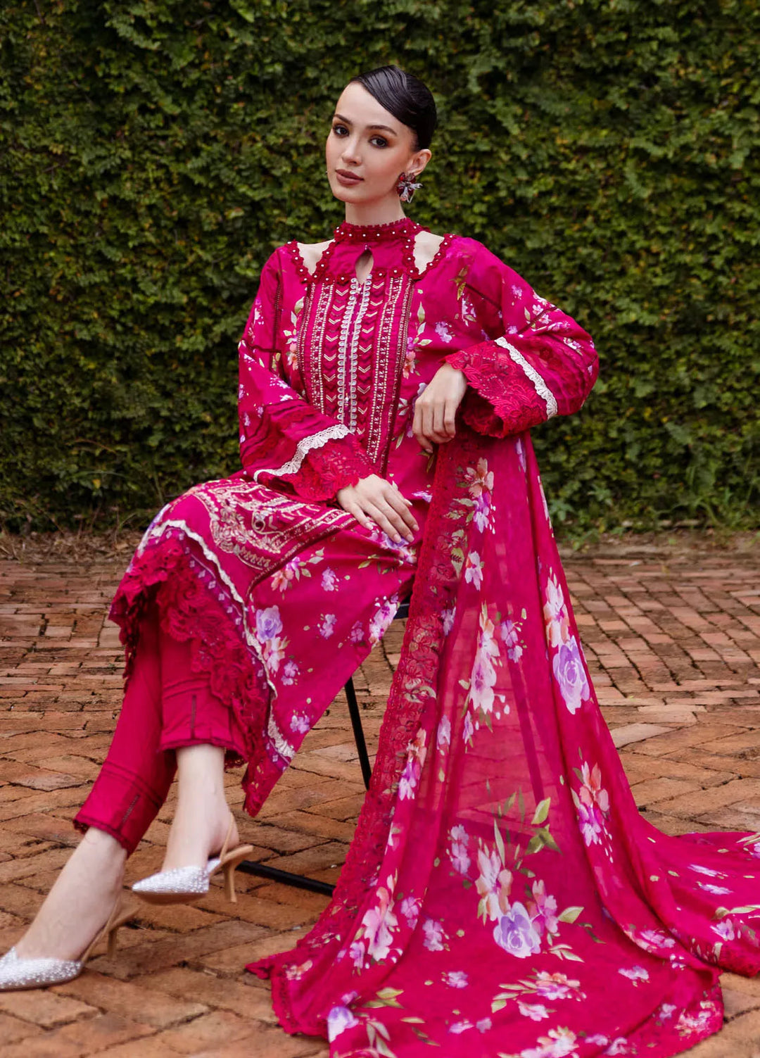 Sunshine Bloom by Al Zohaib Printed Lawn Suits Unstitched 3 Piece AZ25SB S-06 - Summer Collection