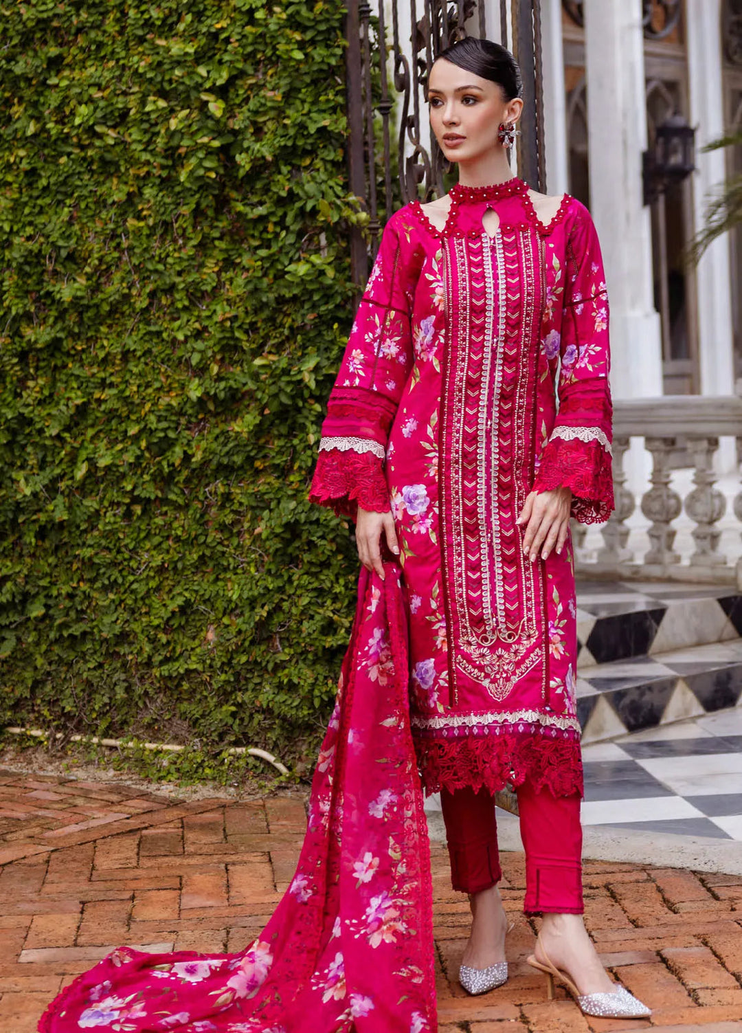 Sunshine Bloom by Al Zohaib Printed Lawn Suits Unstitched 3 Piece AZ25SB S-06 - Summer Collection