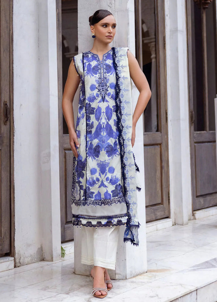 Sunshine Bloom by Al Zohaib Printed Lawn Suits Unstitched 3 Piece AZ25SB S-07 - Summer Collection