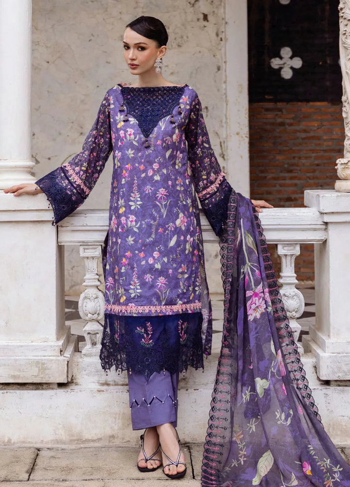 Sunshine Bloom by Al Zohaib Printed Lawn Suits Unstitched 3 Piece AZ25SB S-08 - Summer Collection