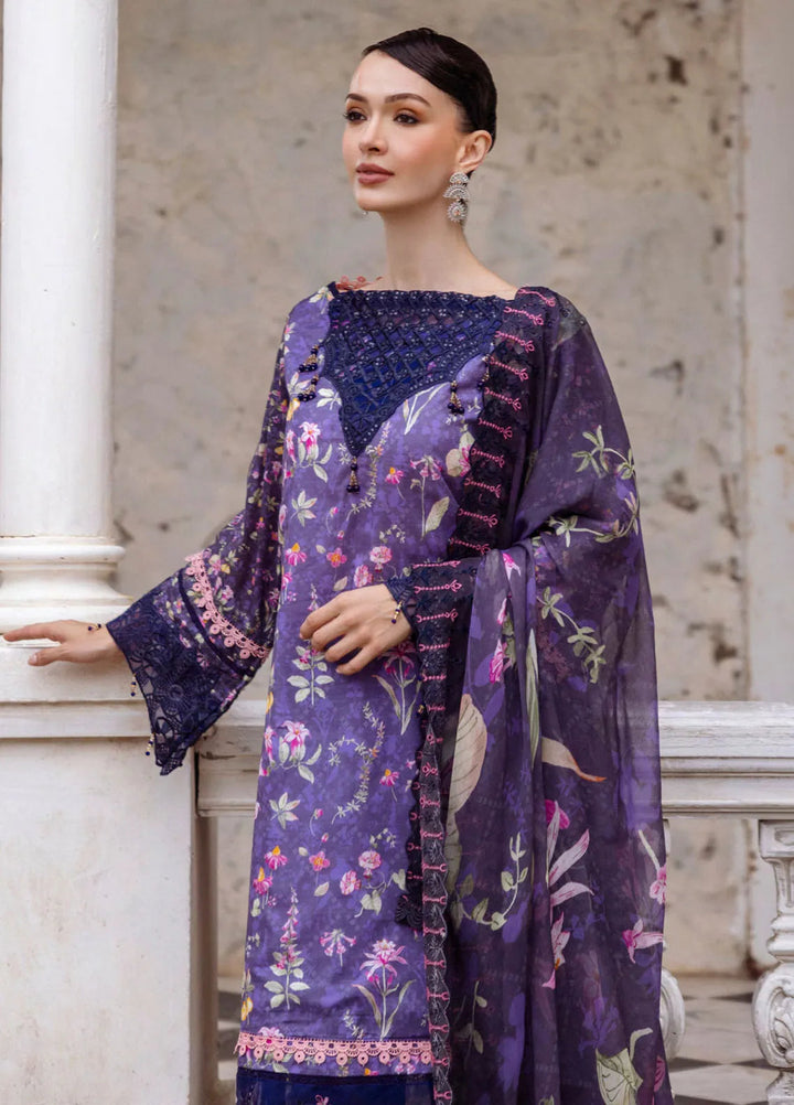 Sunshine Bloom by Al Zohaib Printed Lawn Suits Unstitched 3 Piece AZ25SB S-08 - Summer Collection