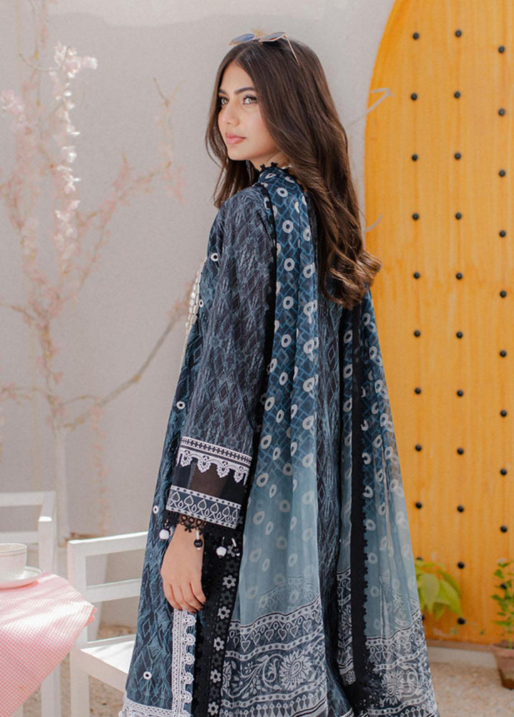 Sunshine Bloom By Al Zohaib Embroidered Cambric Suits Unstitched 3 Piece AZ23PK 02 - Winter Collection