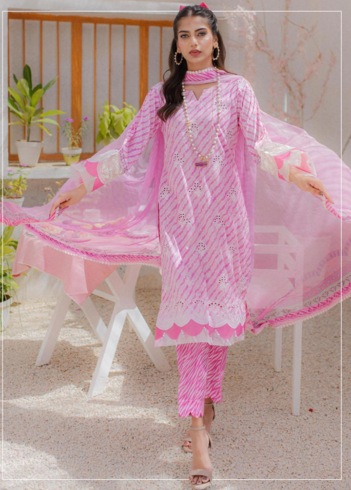 Sunshine Bloom By Al Zohaib Embroidered Cambric Suits Unstitched 3 Piece AZ23PK 05 - Winter Collection