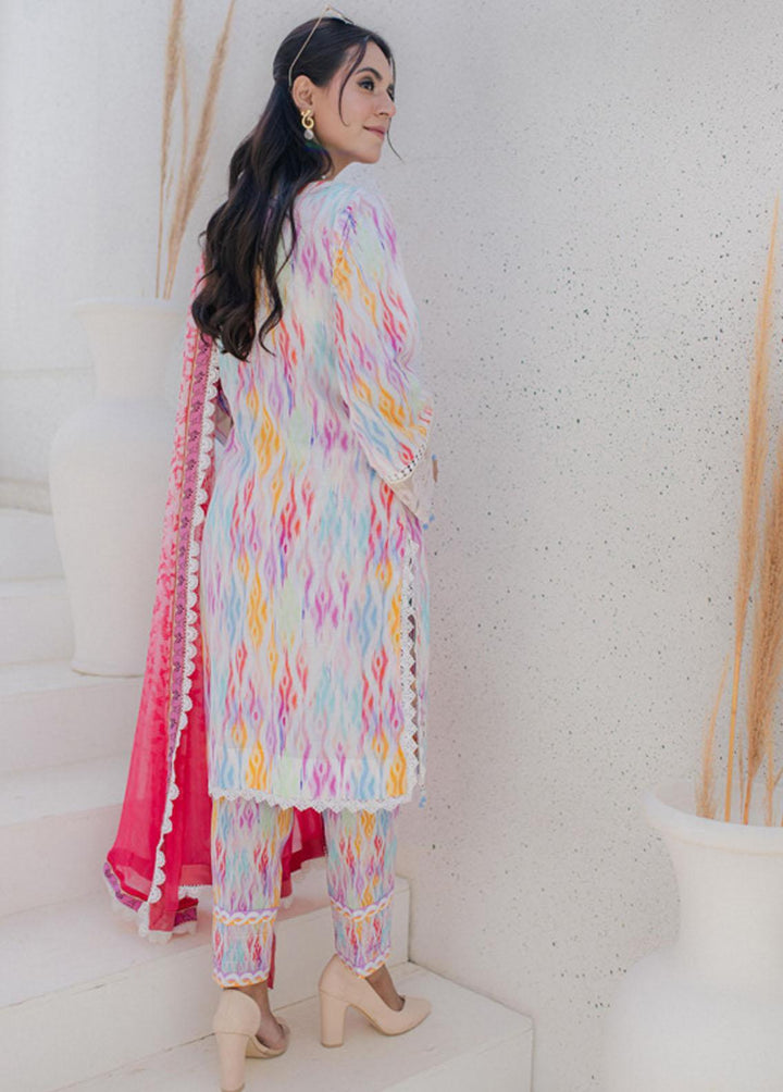 Sunshine Bloom By Al Zohaib Embroidered Cambric Suits Unstitched 3 Piece AZ23PK 07 - Winter Collection