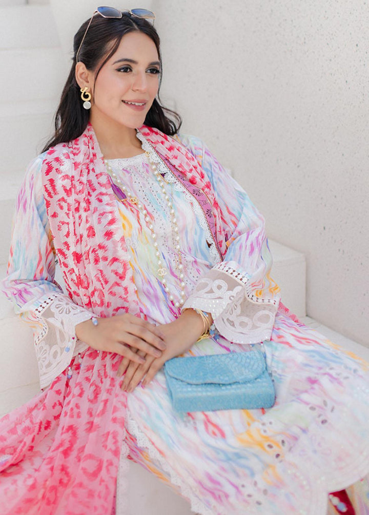 Sunshine Bloom By Al Zohaib Embroidered Cambric Suits Unstitched 3 Piece AZ23PK 07 - Winter Collection