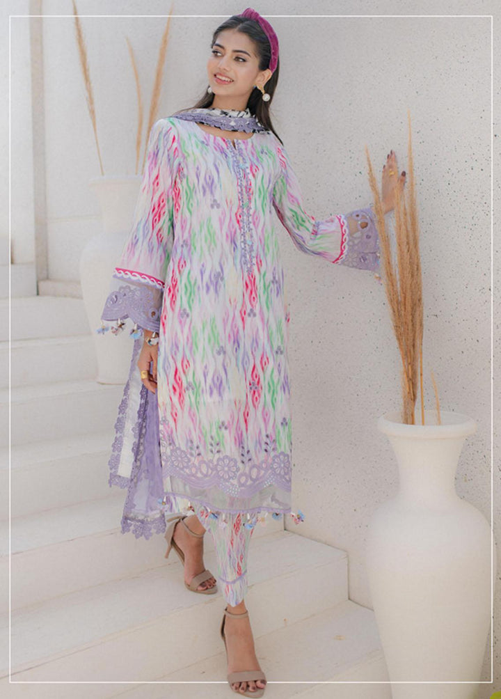 Sunshine Bloom By Al Zohaib Embroidered Cambric Suits Unstitched 3 Piece AZ23PK 11 - Winter Collection