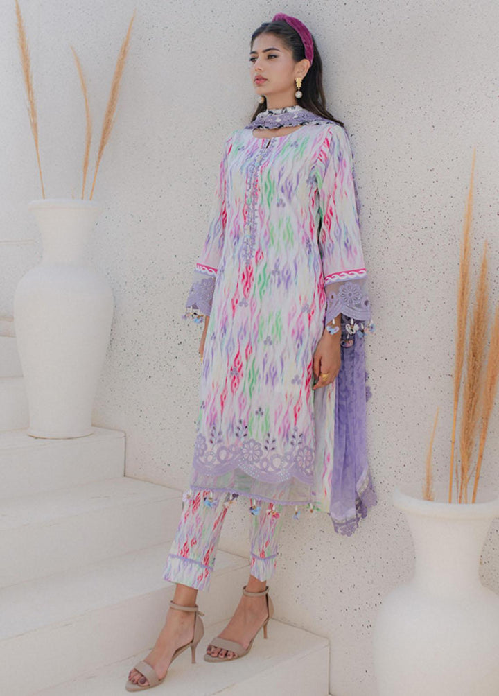 Sunshine Bloom By Al Zohaib Embroidered Cambric Suits Unstitched 3 Piece AZ23PK 11 - Winter Collection