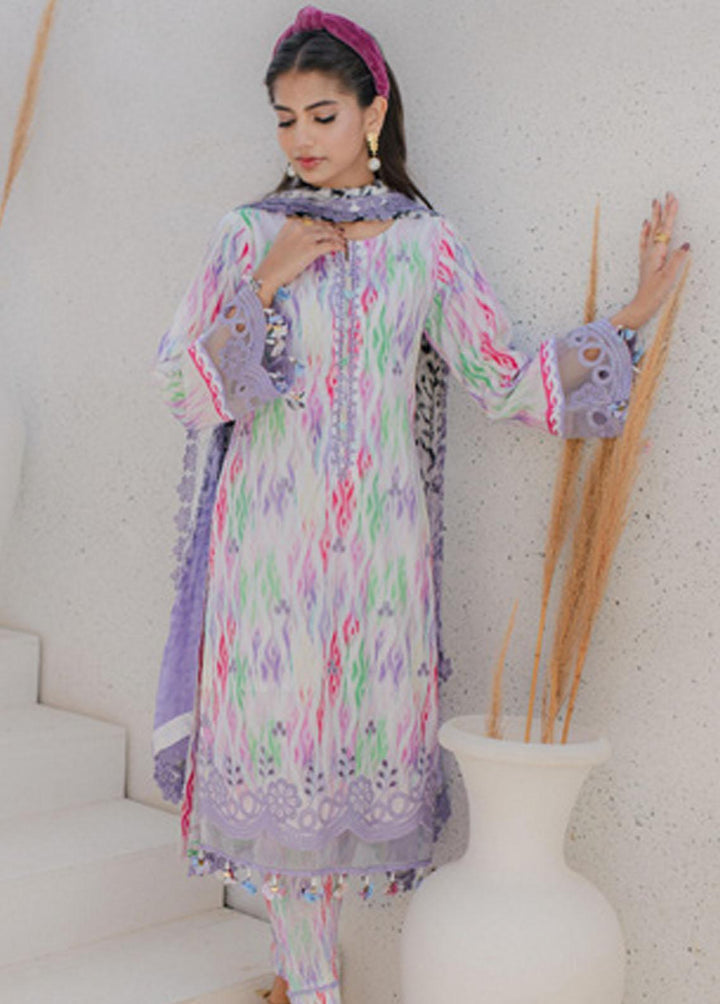 Sunshine Bloom By Al Zohaib Embroidered Cambric Suits Unstitched 3 Piece AZ23PK 11 - Winter Collection