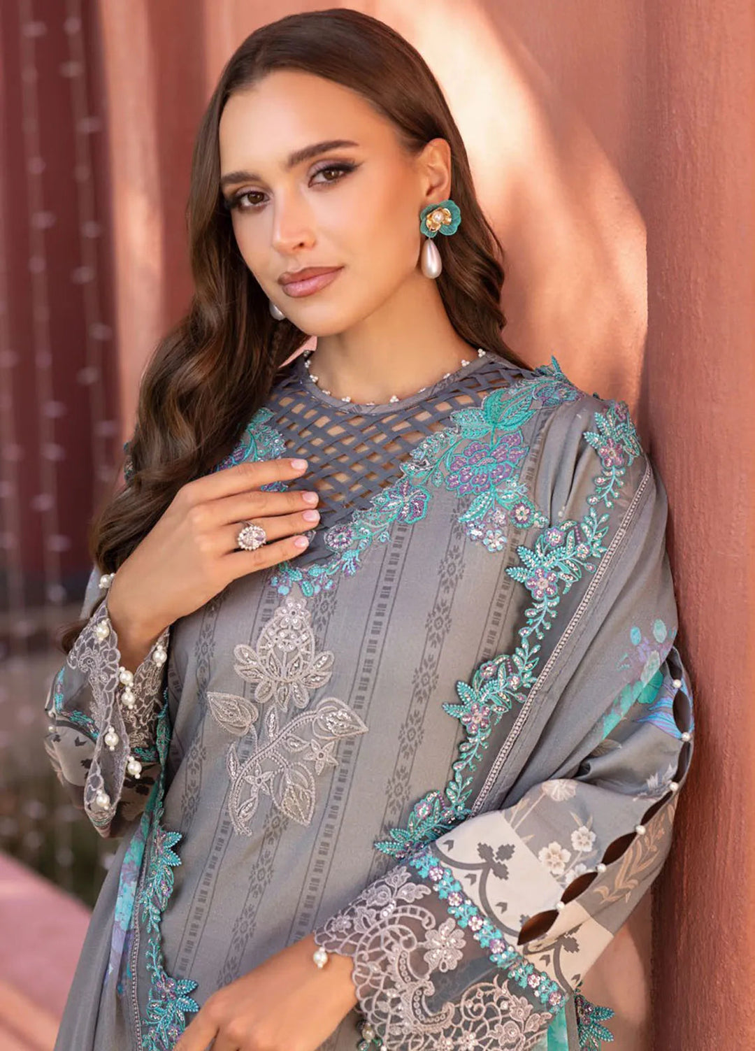 Sunshine by Charizma Embroidered Lawn Suit Unstitched 3 Piece CR25SE SN5-01 - Summer Collection
