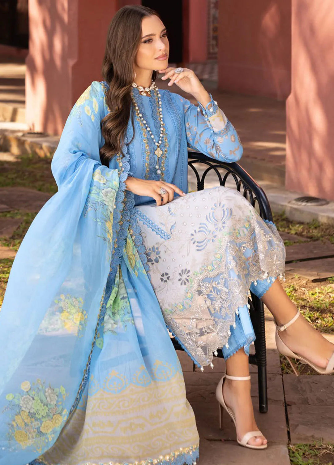 Sunshine by Charizma Embroidered Lawn Suit Unstitched 3 Piece CR25SE SN5-04 - Summer Collection