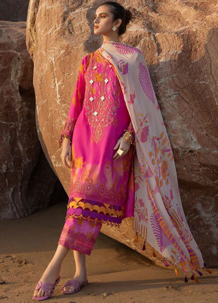 Sunshine By Charizma Embroidered Lawn Suit Unstitched 3 Piece CRZ24SL SN4-02 - Summer Collection