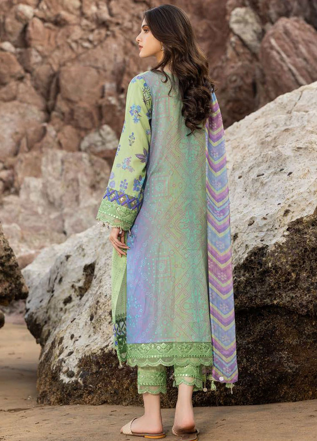 Sunshine By Charizma Embroidered Lawn Suit Unstitched 3 Piece CRZ24SL SN4-06 - Summer Collection