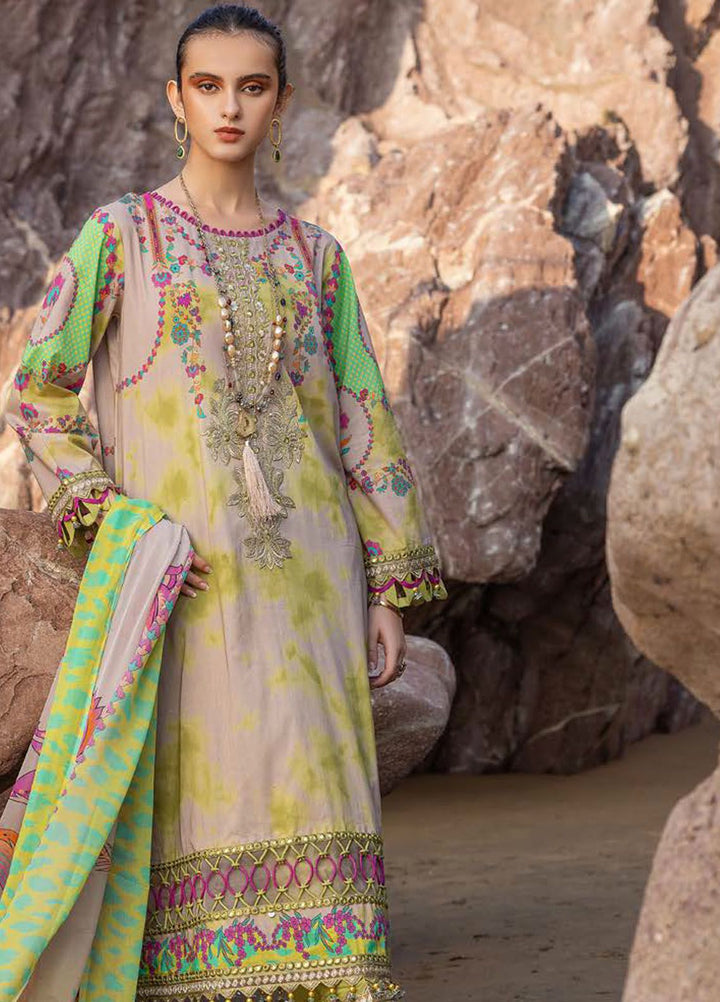 Sunshine By Charizma Embroidered Lawn Suit Unstitched 3 Piece CRZ24SL SN4-08 - Summer Collection
