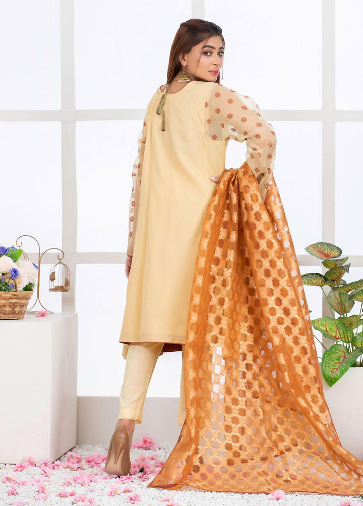 Mosaic Pret Luxury Organza 3 Piece Suit MS21S 05 BROWN