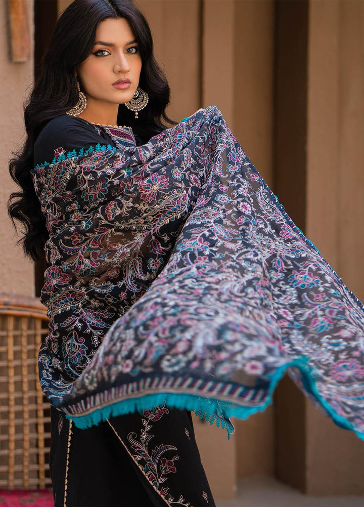 Surmai By Humdum Embroidered Lawn Suits Unstitched 3 Piece HD23S D-1 - Summer Collection