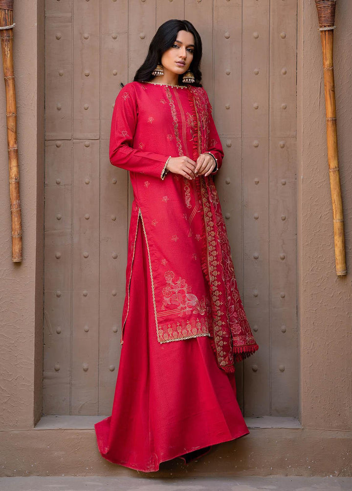 Surmai By Humdum Embroidered Lawn Suits Unstitched 3 Piece HD23S D-6 - Summer Collection