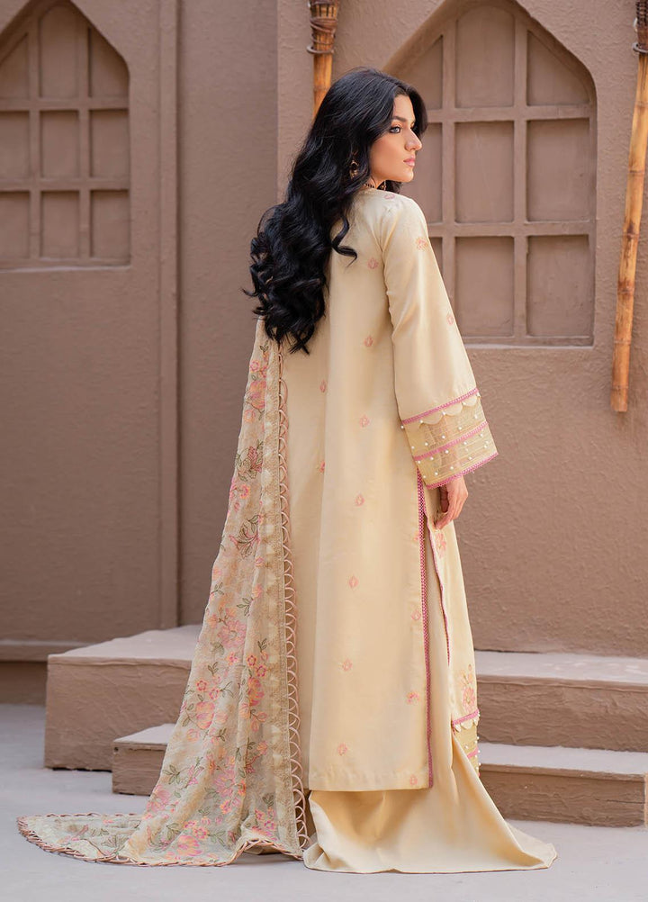 Surmai By Humdum Embroidered Lawn Suits Unstitched 3 Piece HD23S D-7 - Summer Collection