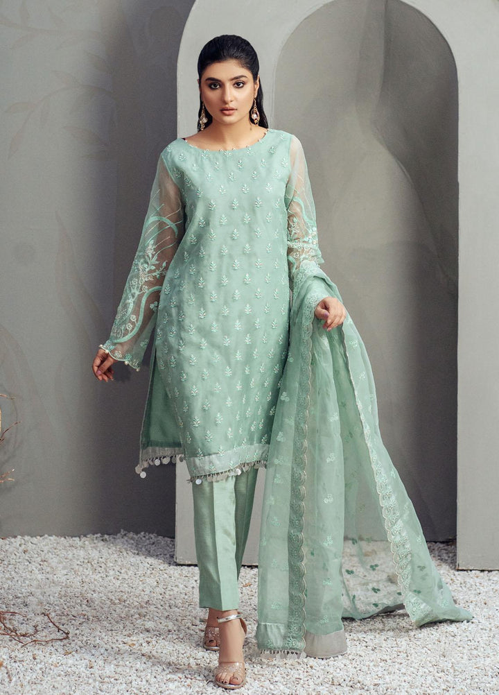 Surmai Luxury Pret   3 Piece Dress SUR22EF SLP 04 AQUA