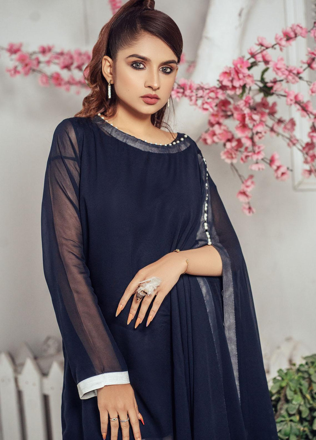 Surmai Luxury Pret   3 Piece Dress SUR22EF SLP11 BLUE WAVE