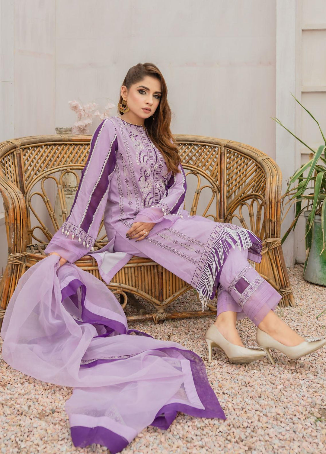 Surmai Luxury Pret  Grip 3 Piece Dress SUR22PR JASMIN SLP-07
