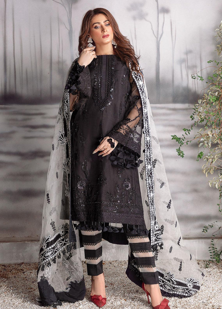 Surmai Luxury Pret Embroidered Organza 3 Piece Dress SLP-02