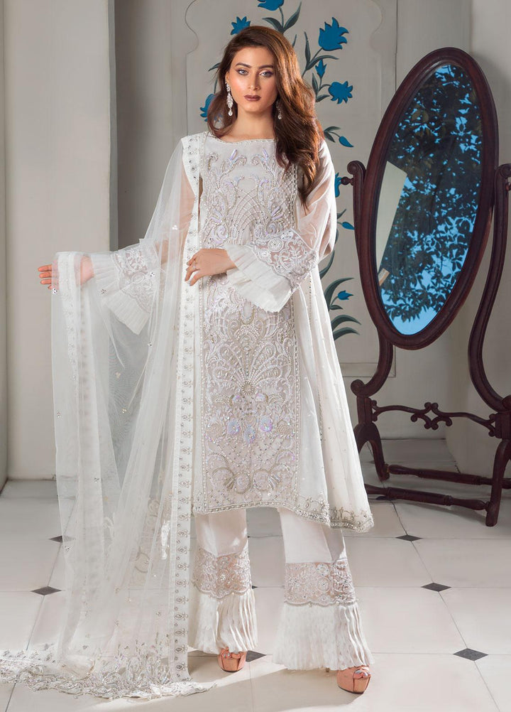 Surmai Luxury Pret Embroidered Organza 3 Piece Dress SLP-03