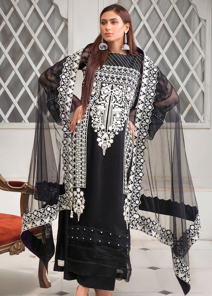 Surmai Luxury Pret Embroidered Organza 3 Piece Dress SLP-04
