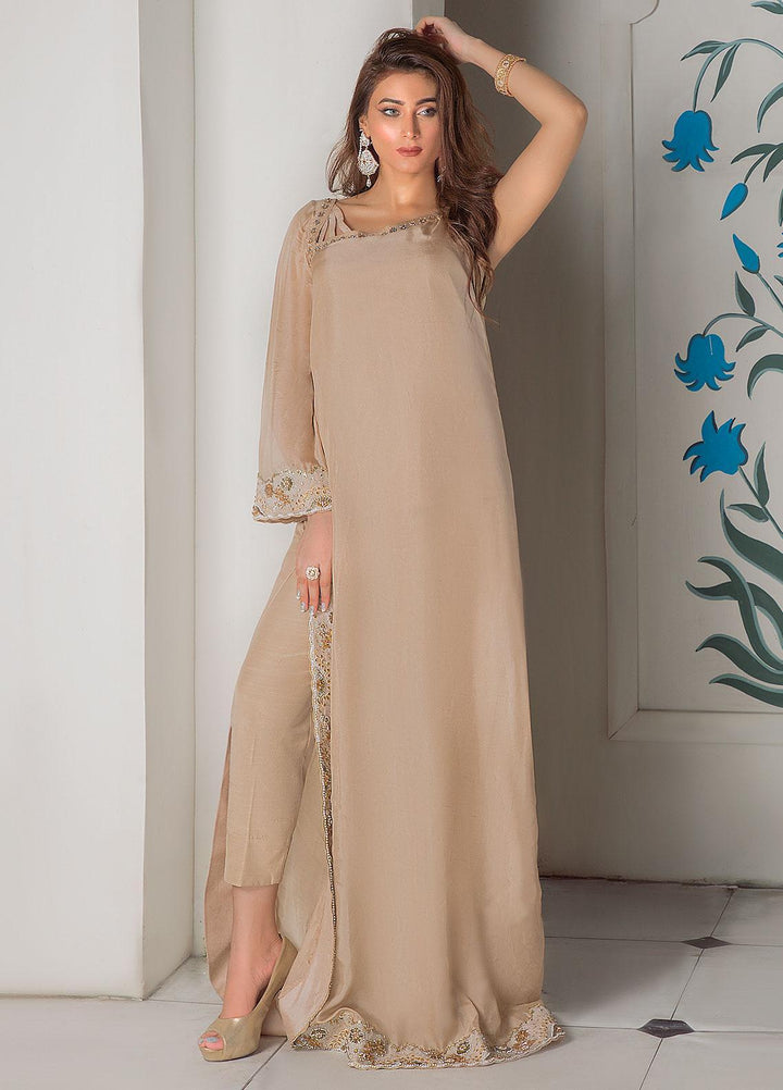 Surmai Luxury Pret Embroidered Grip 2 Piece Dress SLP-08