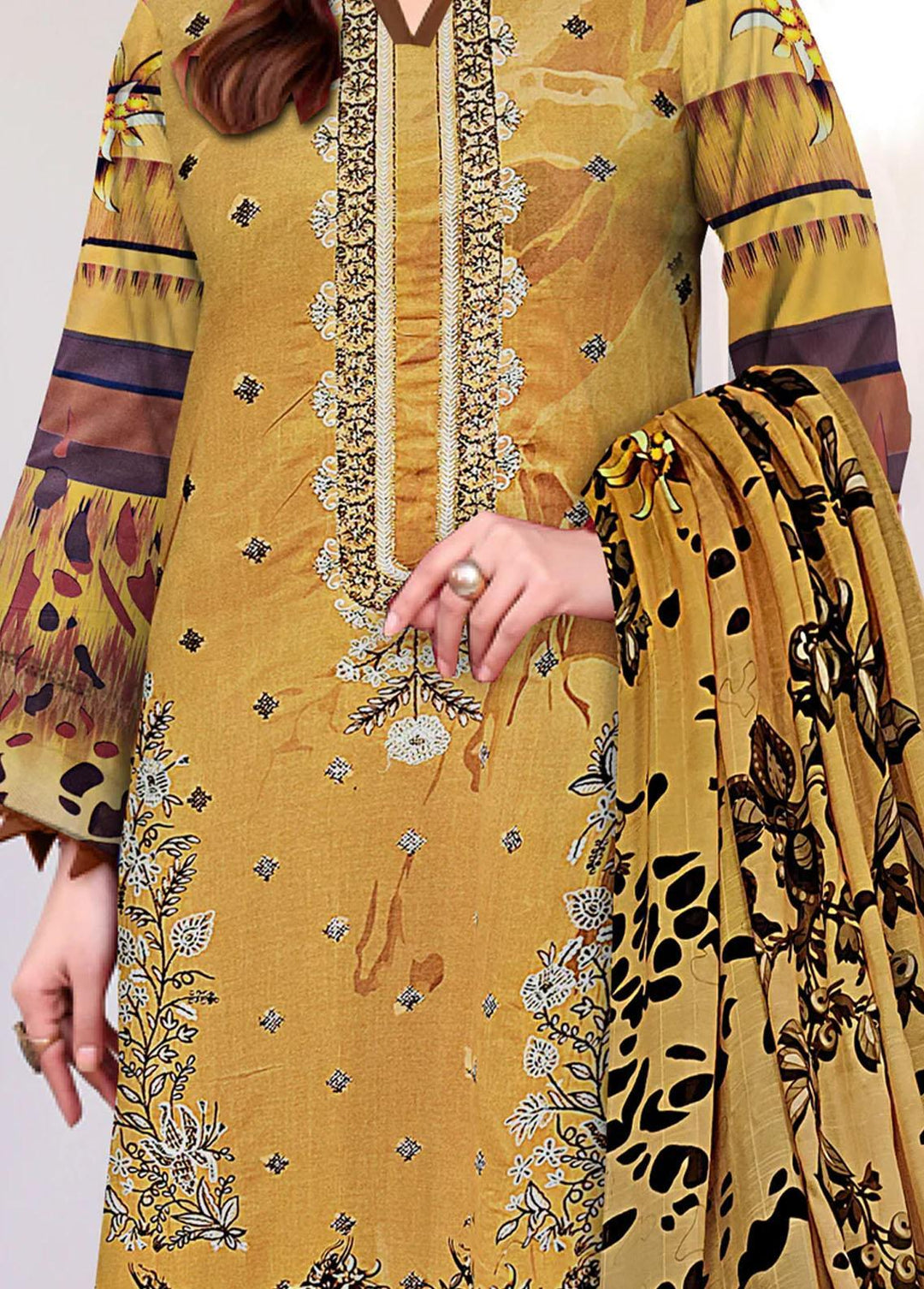 Swiss Miss By Insiya Clothing Embroidered Lawn Suits Unstitched 3 Piece INS23SM 10 - Summer Collection