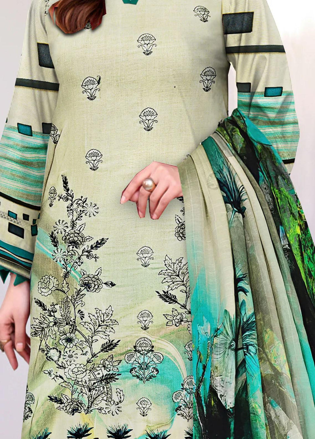 Swiss Miss By Insiya Clothing Embroidered Lawn Suits Unstitched 3 Piece INS23SM 05 - Summer Collection