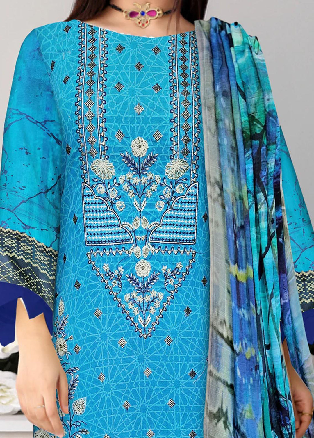 Swiss Miss By Insiya Clothing Embroidered Lawn Suits Unstitched 3 Piece INS23SM 07 - Summer Collection