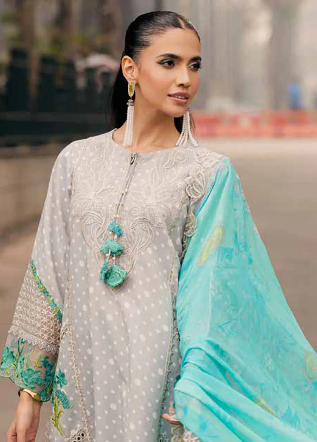 Swissmiss by Charizma Embroidered Swiss Viole Suit Unstitched 3 Piece CR25SV CSM5- 06 - Summer Collection