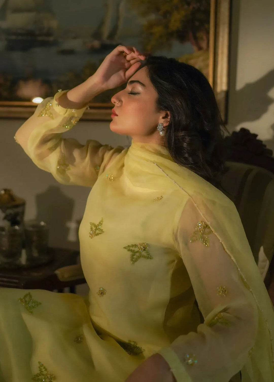 Syah Pret Casual Organza 3 Piece Suit EST-003 ZAMURD