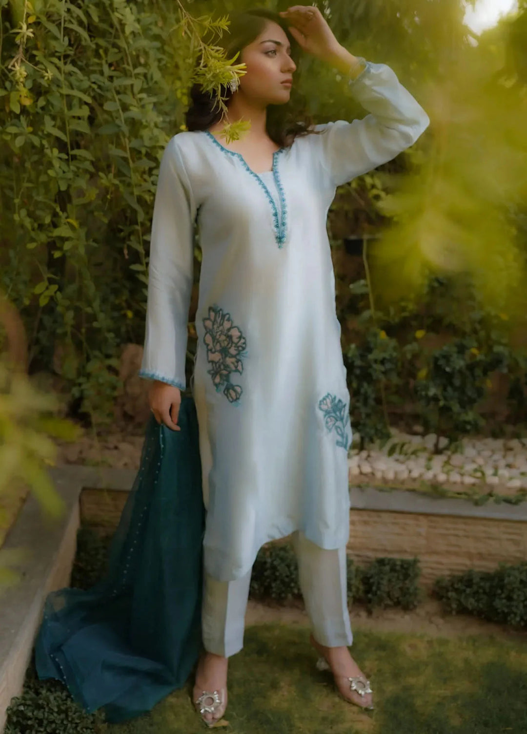 Syah Pret Casual Tissue Silk 3 Piece Suit EST-004 UJALA