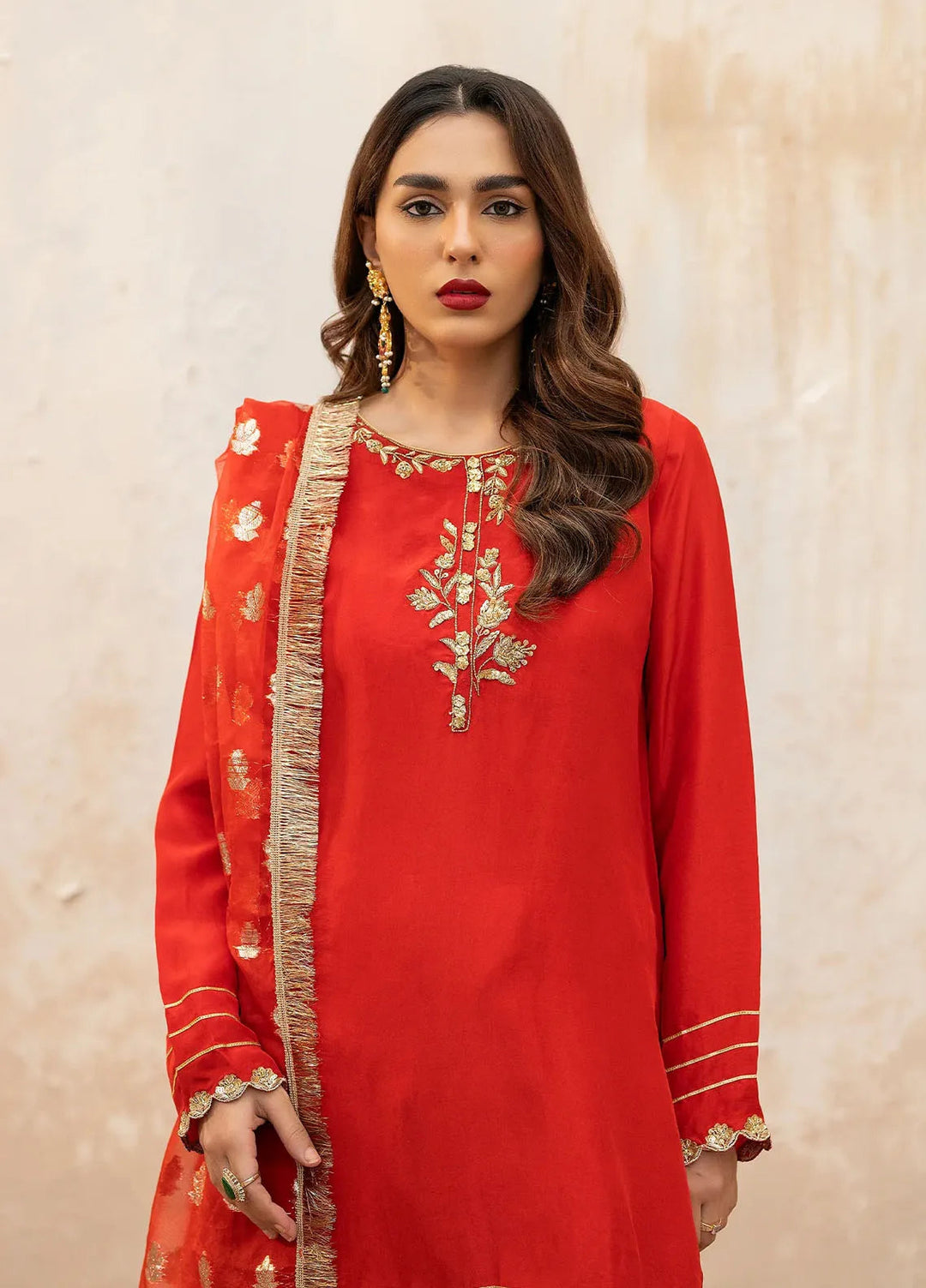 Syah Pret Embellished Ramen Silk 3 Piece Suit EST-008 DHANI