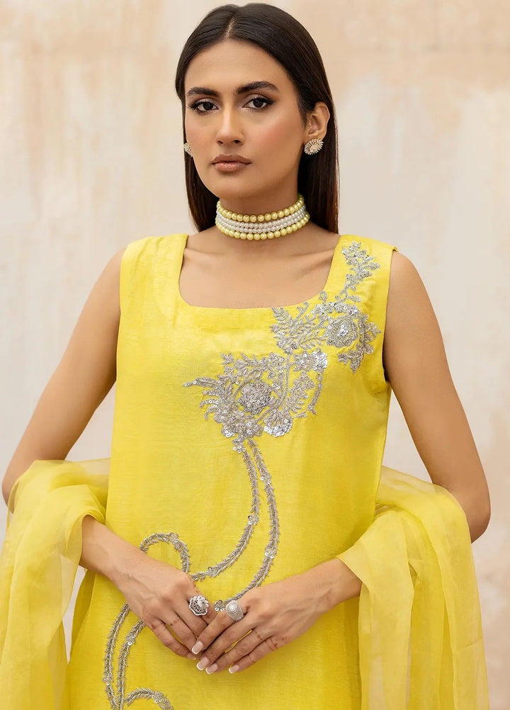 Syah Pret Embellished Raw Silk 3 Piece Suit EST-012 TILISMI