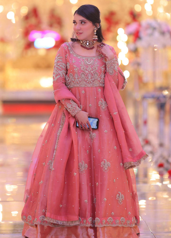 Syah Pret Embroidered Organza 3 Piece Suit Est-022 Blossom