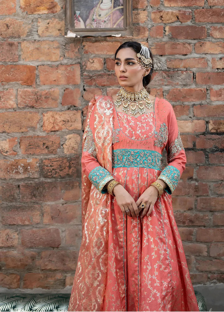 Syah Pret Embroidered Raw Silk 3 Piece Suit EST-015 MALAIKA