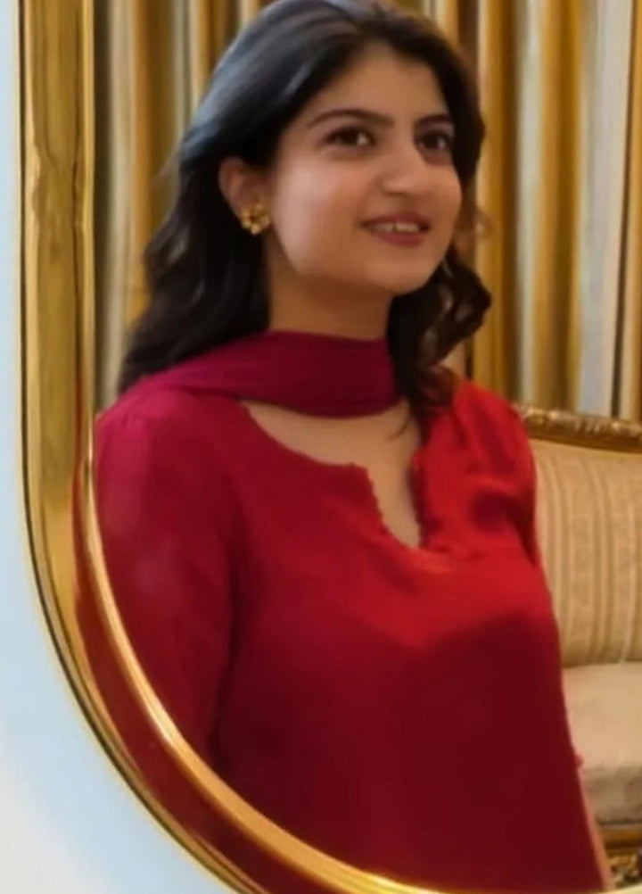 Syah Pret Embroidered Silk 3 Piece Suit Est-018 Laal Bahaar