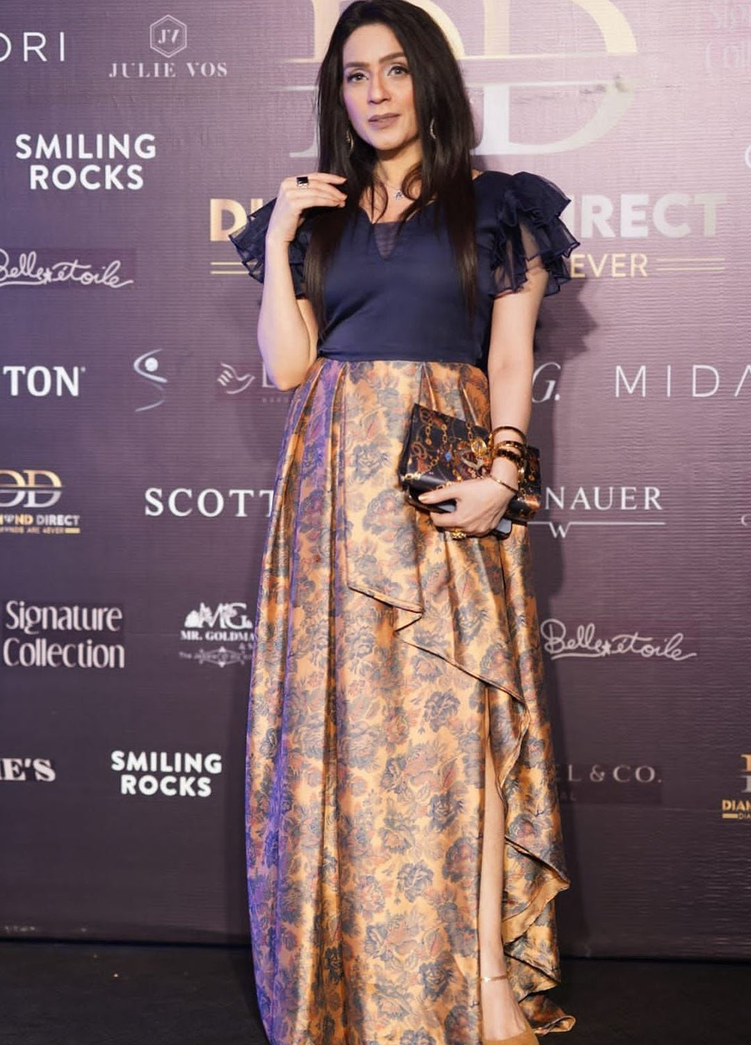 Syah Pret Western Suit Box Pleated Dress