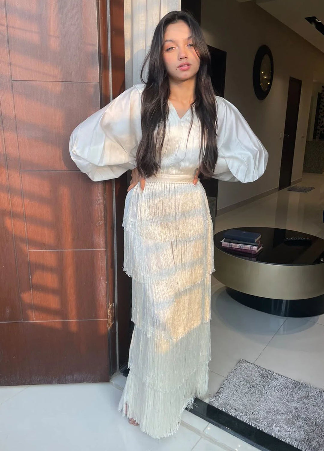 Syah Pret Western Suit Fringe Dress Maxi Dress