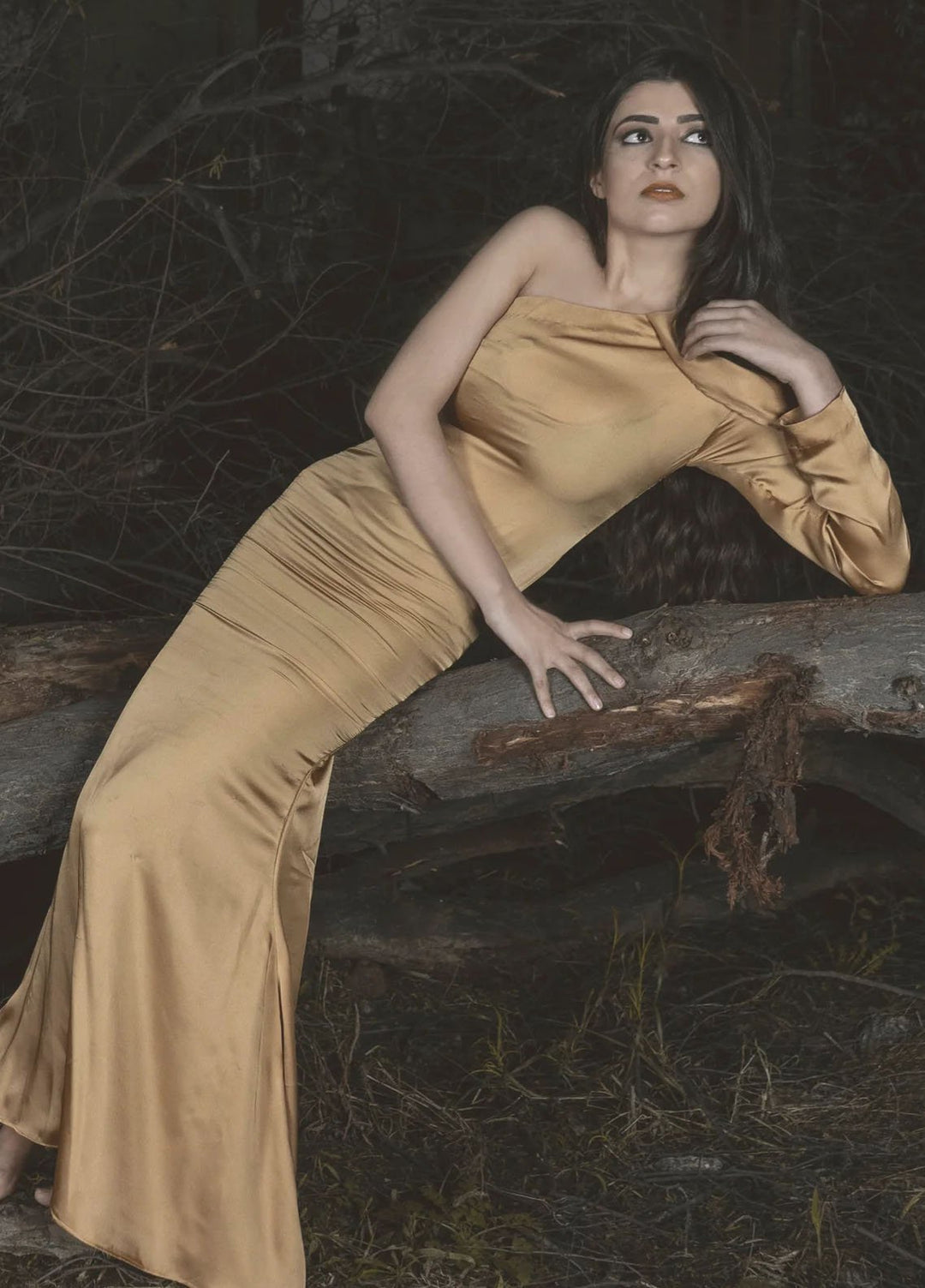 Syah Pret Western Suit Golden Fish Maxi