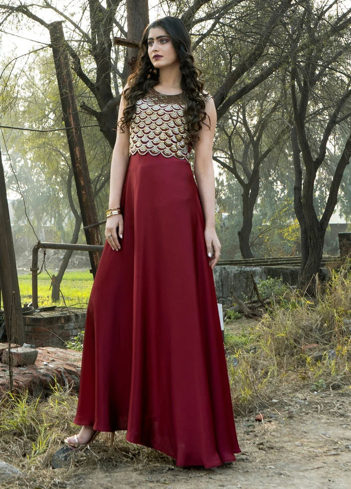 Syah Pret Western Suit Silk Umbrella Gown