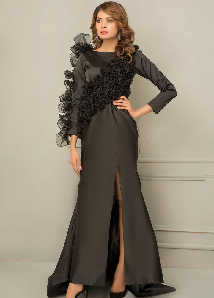 Syah Pret Western Suit Smoked Pattern Dress