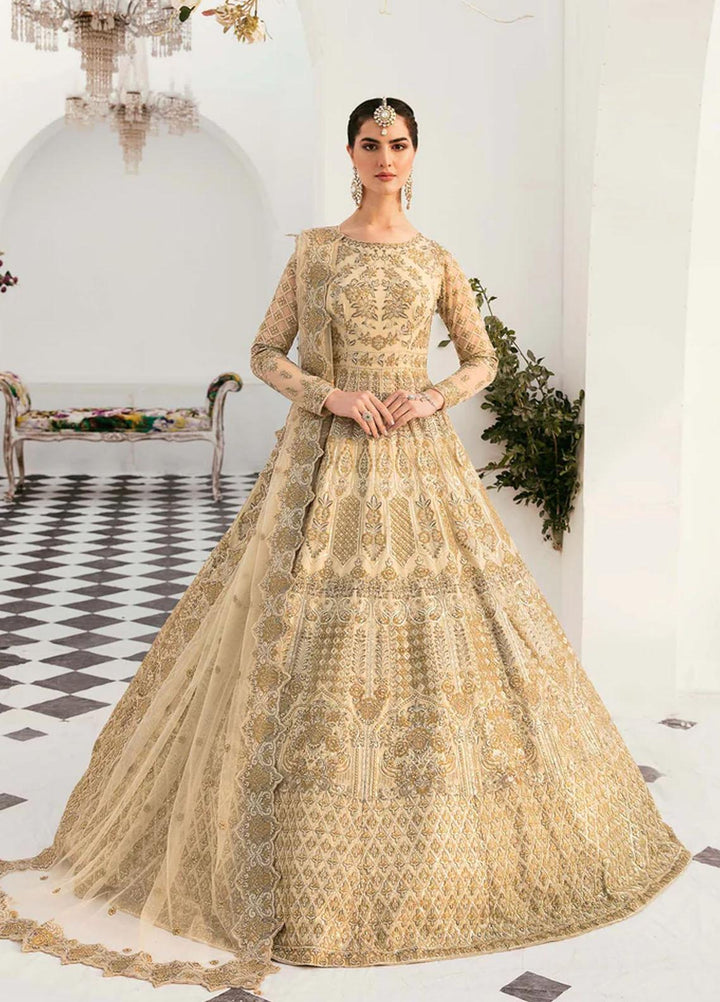 Sylvia By Akbar Aslam Embroidered Net Suits Unstitched 4 Piece AA23S 1451 Silveen - Wedding Collection