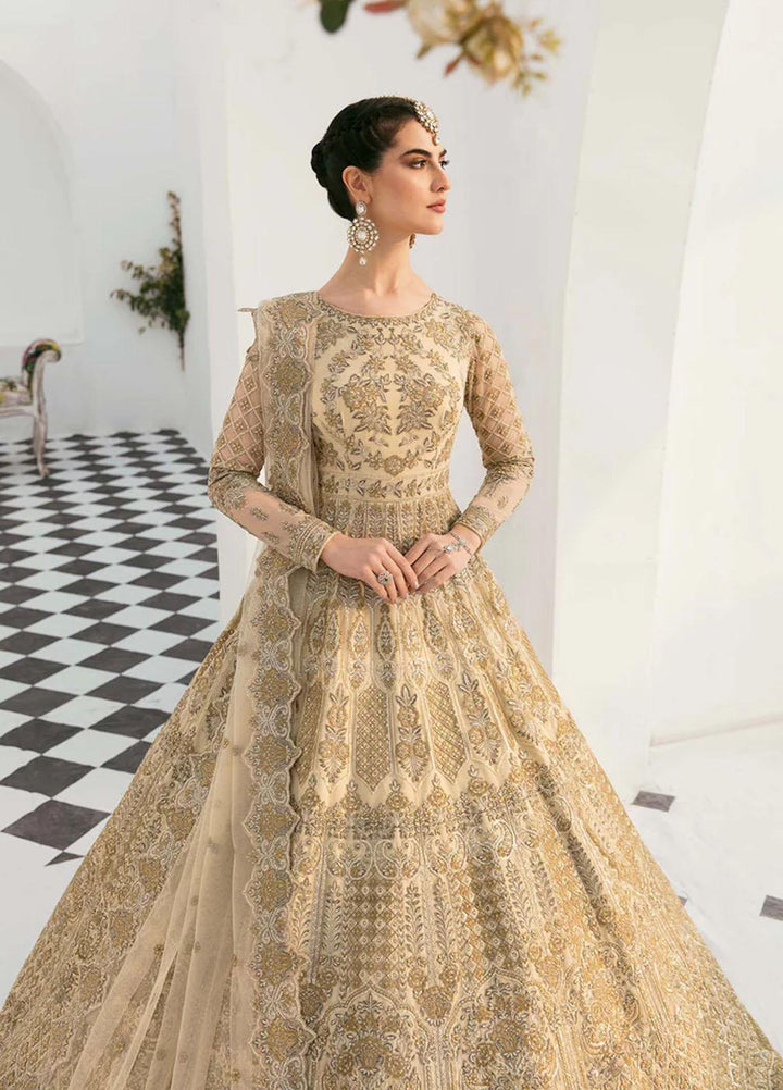 Sylvia By Akbar Aslam Embroidered Net Suits Unstitched 4 Piece AA23S 1451 Silveen - Wedding Collection