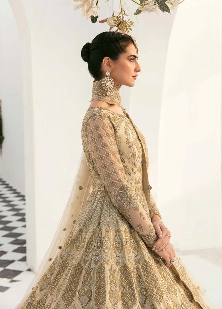 Sylvia By Akbar Aslam Embroidered Net Suits Unstitched 4 Piece AA23S 1451 Silveen - Wedding Collection