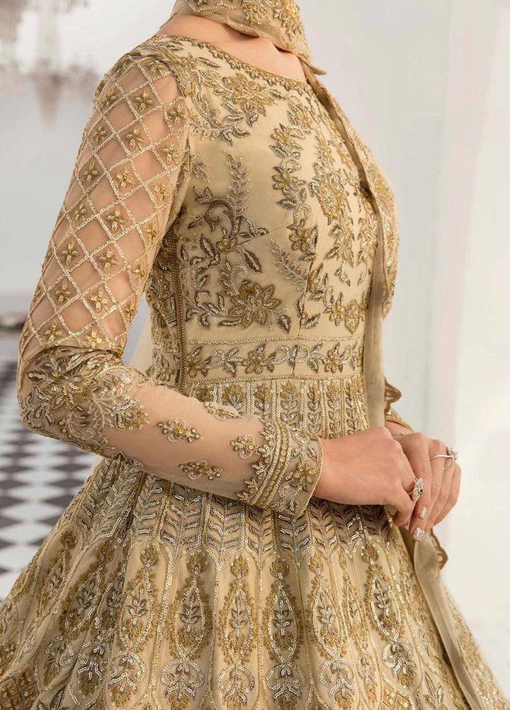 Sylvia By Akbar Aslam Embroidered Net Suits Unstitched 4 Piece AA23S 1451 Silveen - Wedding Collection